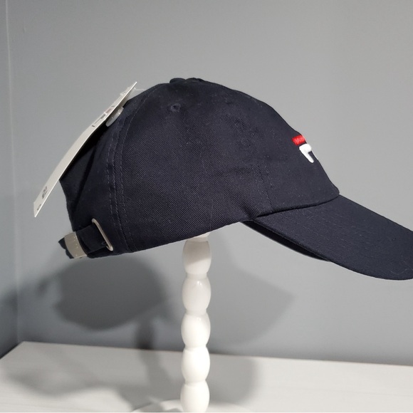 Fila Unisex Navy Blue Adjustable Baseball Hat - Picture 2 of 6